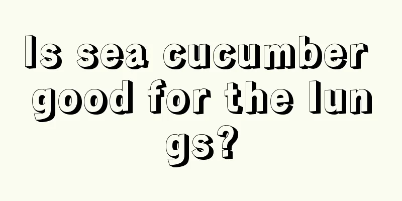 Is sea cucumber good for the lungs?