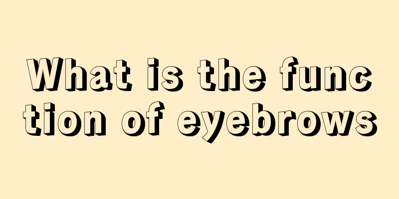 What is the function of eyebrows