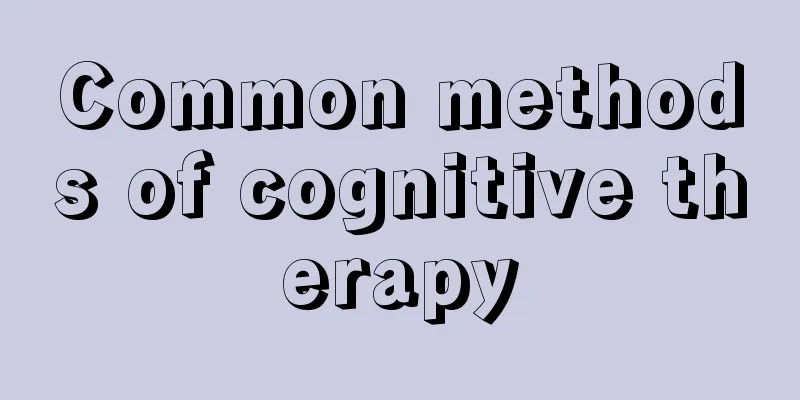 Common methods of cognitive therapy