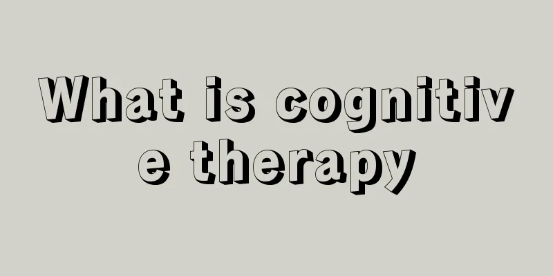 What is cognitive therapy