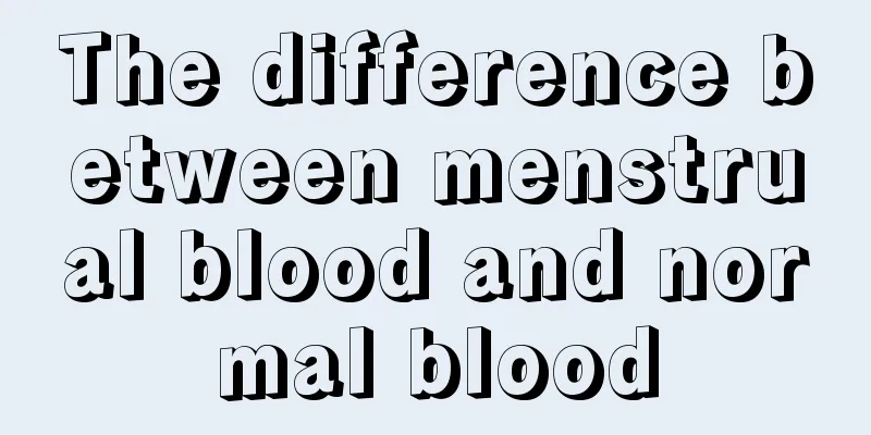 The difference between menstrual blood and normal blood