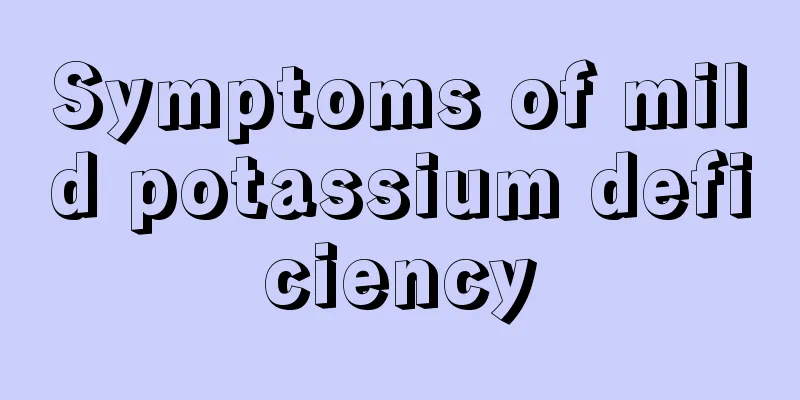 Symptoms of mild potassium deficiency