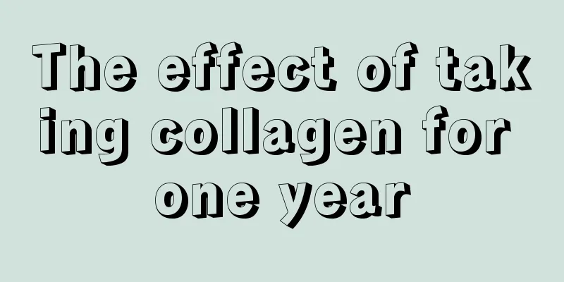 The effect of taking collagen for one year