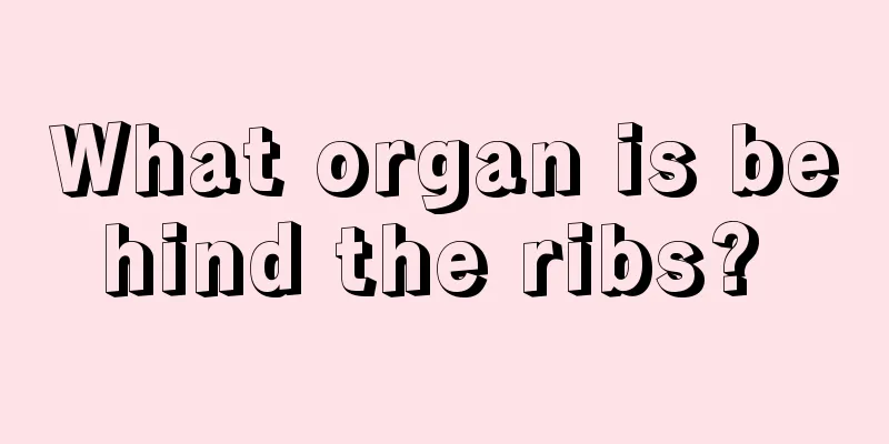 What organ is behind the ribs? 
