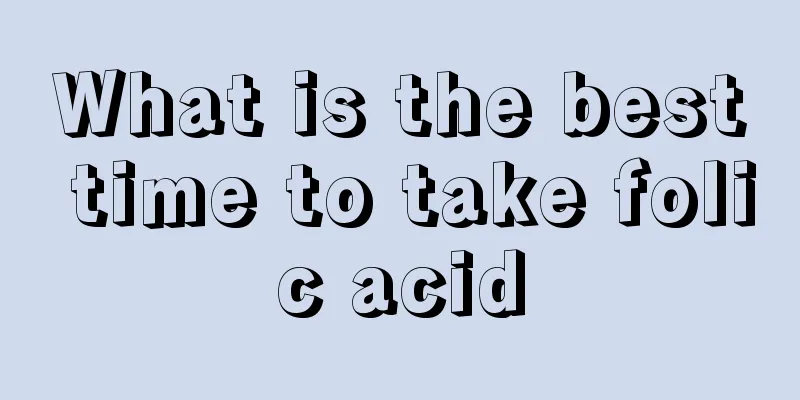What is the best time to take folic acid