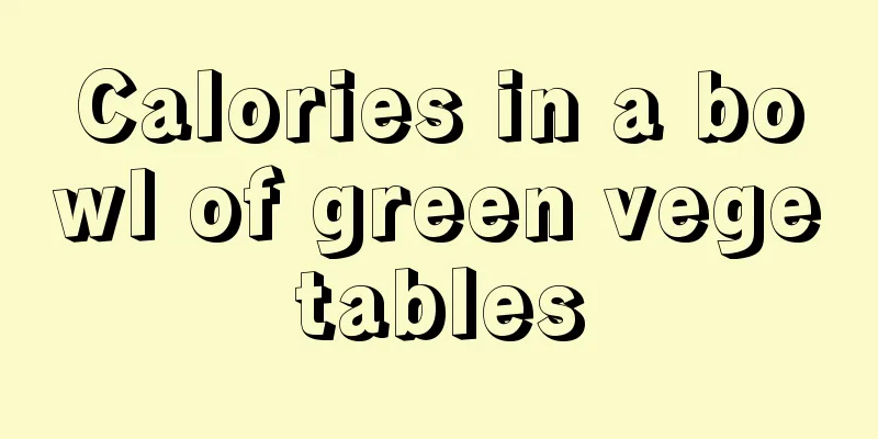 Calories in a bowl of green vegetables