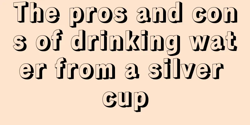 The pros and cons of drinking water from a silver cup