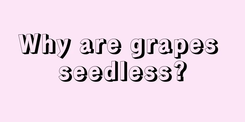 Why are grapes seedless?