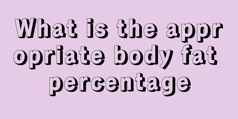 What is the appropriate body fat percentage