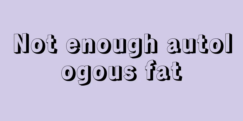 Not enough autologous fat