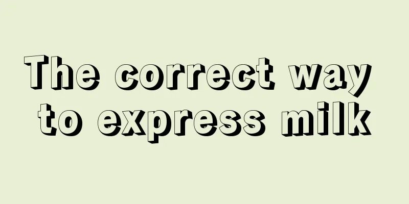 The correct way to express milk