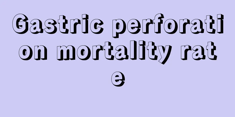 Gastric perforation mortality rate
