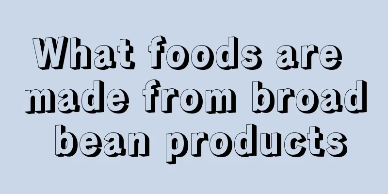 What foods are made from broad bean products
