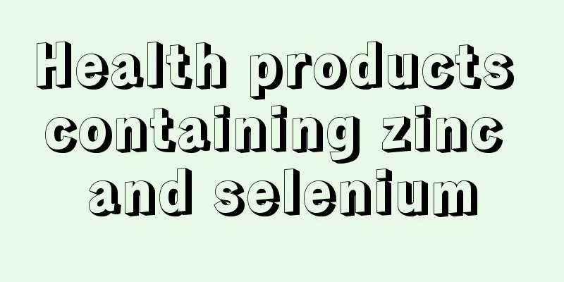 Health products containing zinc and selenium