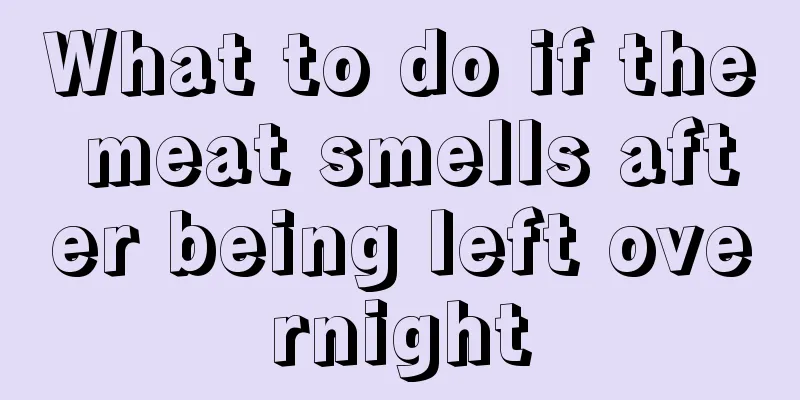 What to do if the meat smells after being left overnight