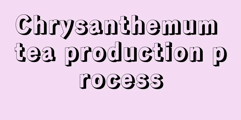 Chrysanthemum tea production process