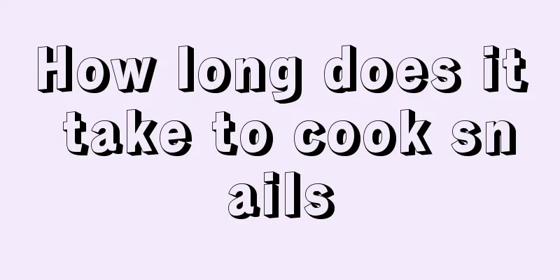 How long does it take to cook snails
