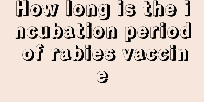 How long is the incubation period of rabies vaccine