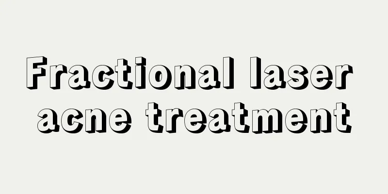 Fractional laser acne treatment