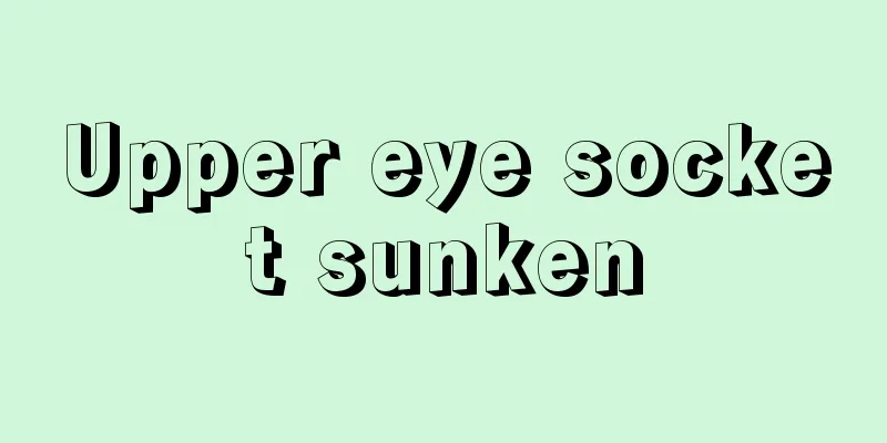 Upper eye socket sunken