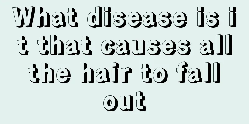 What disease is it that causes all the hair to fall out
