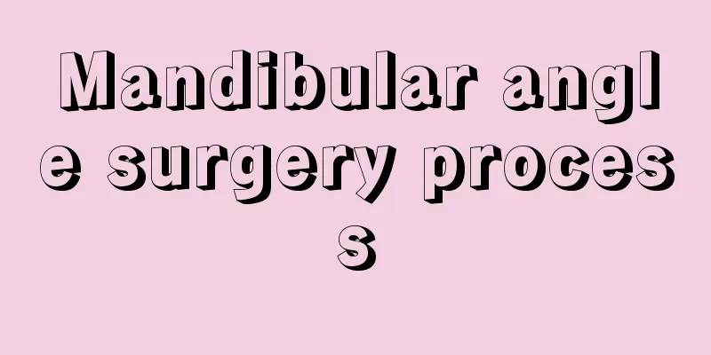 Mandibular angle surgery process