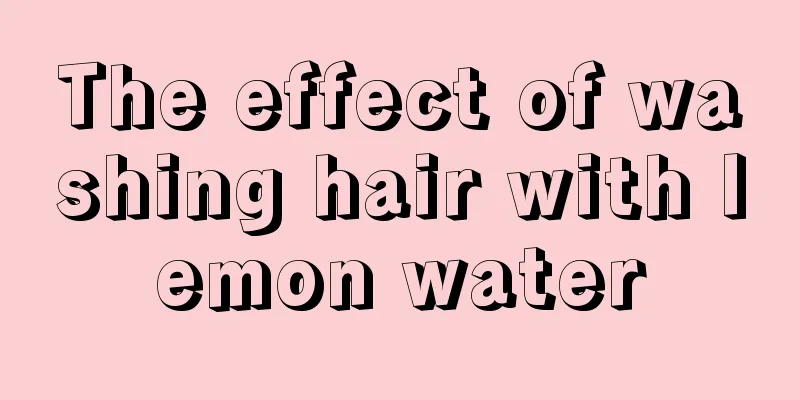 The effect of washing hair with lemon water