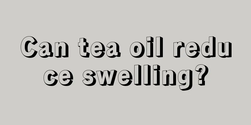 Can tea oil reduce swelling?