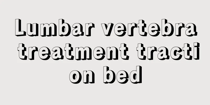 Lumbar vertebra treatment traction bed