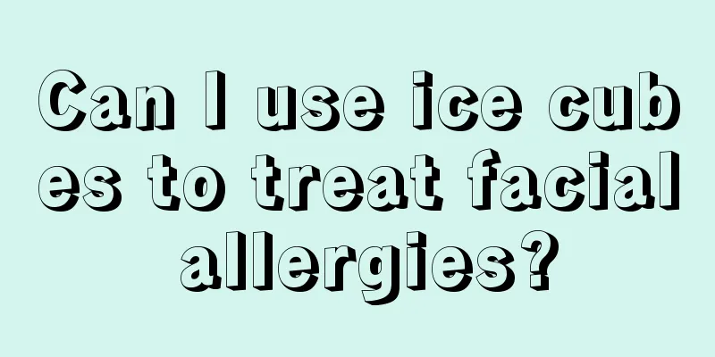Can I use ice cubes to treat facial allergies?