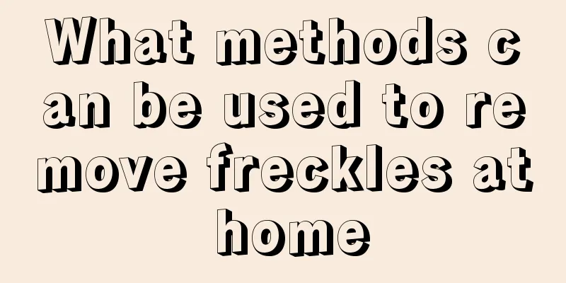 What methods can be used to remove freckles at home