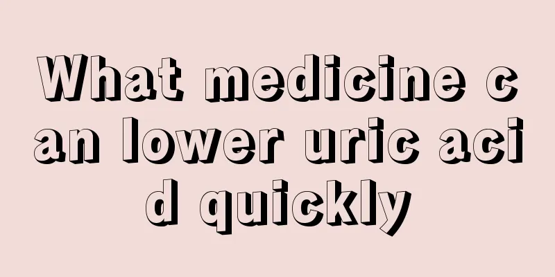 What medicine can lower uric acid quickly