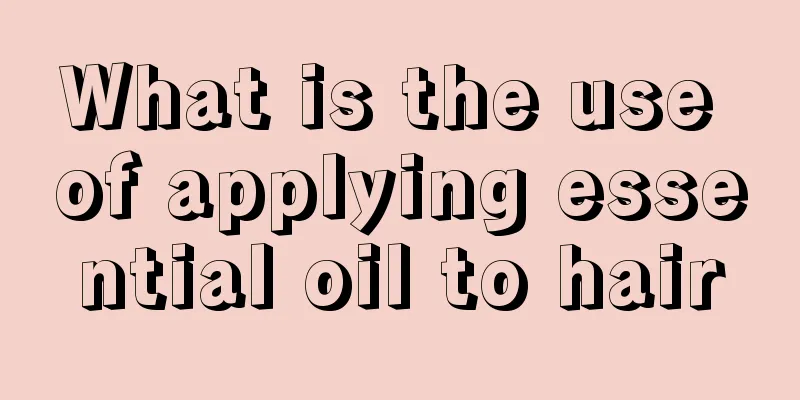 What is the use of applying essential oil to hair