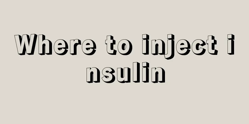 Where to inject insulin