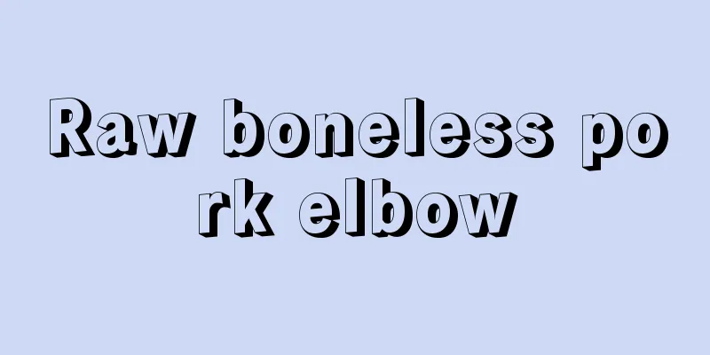 Raw boneless pork elbow