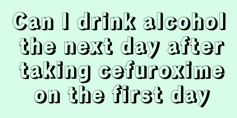 Can I drink alcohol the next day after taking cefuroxime on the first day