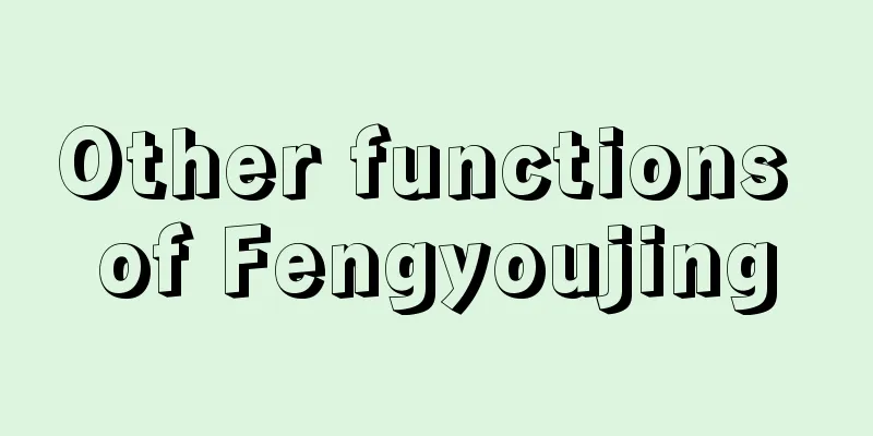 Other functions of Fengyoujing