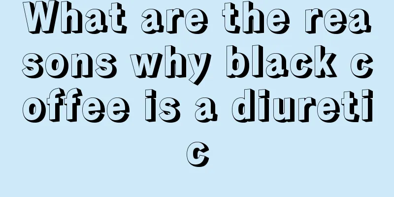 What are the reasons why black coffee is a diuretic