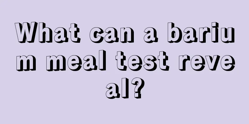 What can a barium meal test reveal?