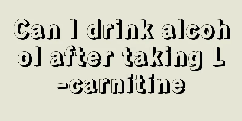 Can I drink alcohol after taking L-carnitine