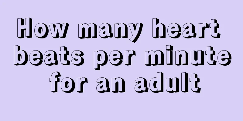How many heart beats per minute for an adult