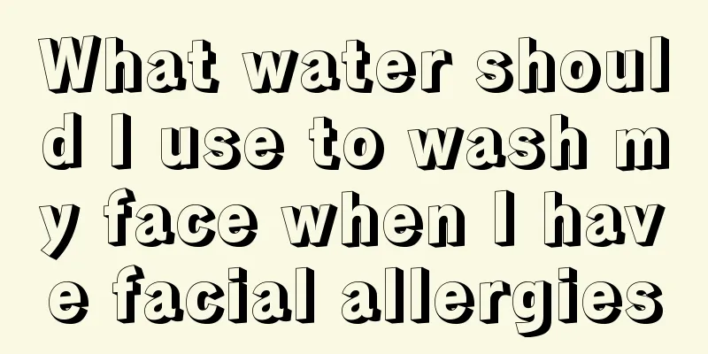 What water should I use to wash my face when I have facial allergies