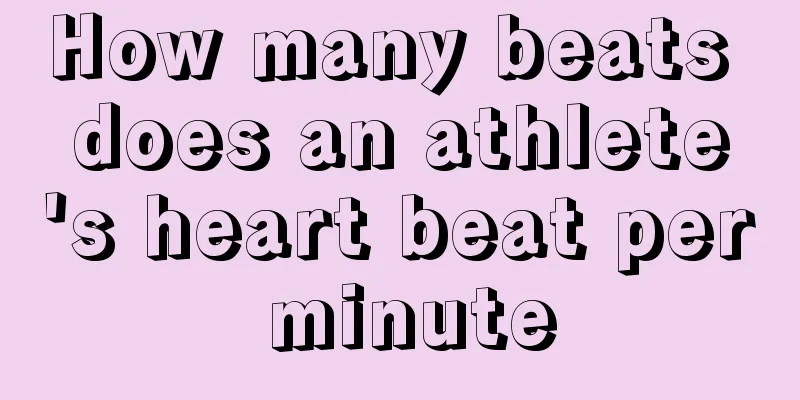 How many beats does an athlete's heart beat per minute