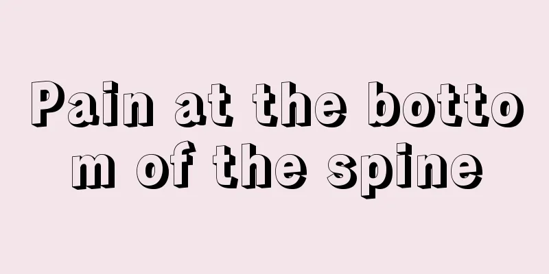 Pain at the bottom of the spine