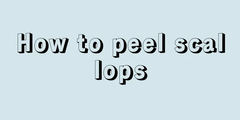 How to peel scallops