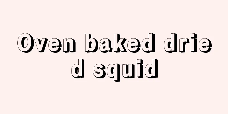 Oven baked dried squid