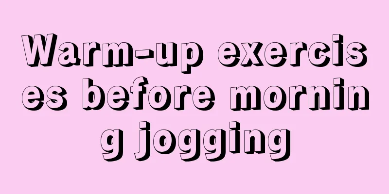 Warm-up exercises before morning jogging