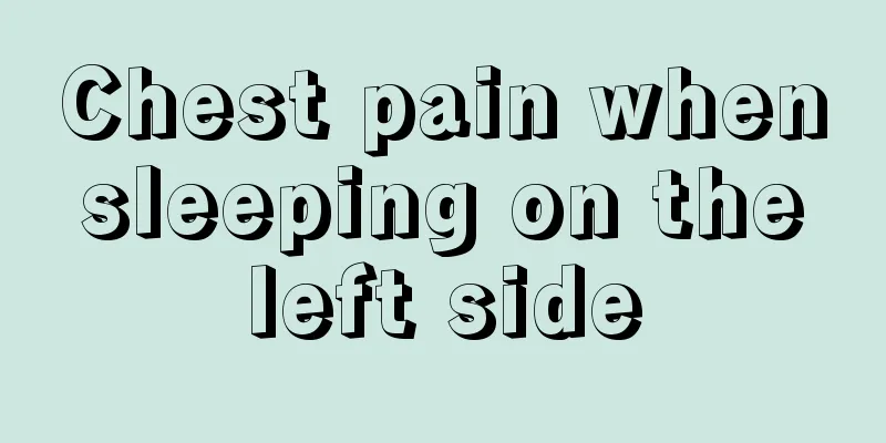 Chest pain when sleeping on the left side