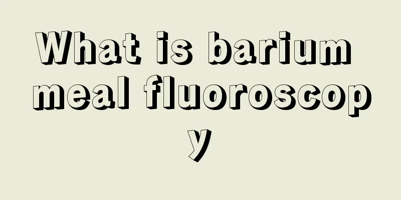 What is barium meal fluoroscopy
