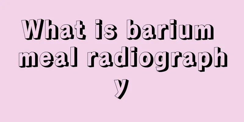 What is barium meal radiography